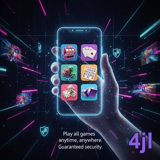 Mobile player enjoying casino games with 4jl offers